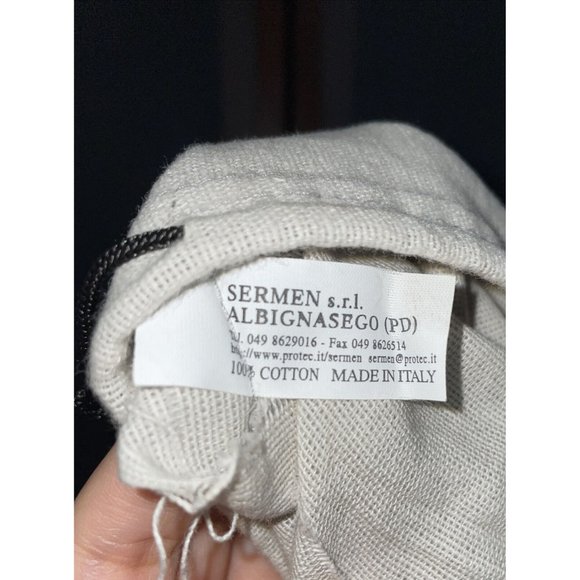 Jutta Neumann New York Logo Gray Drawstring Sandals Shoes Dust Bag Cover 9x14 - Picture 3 of 3